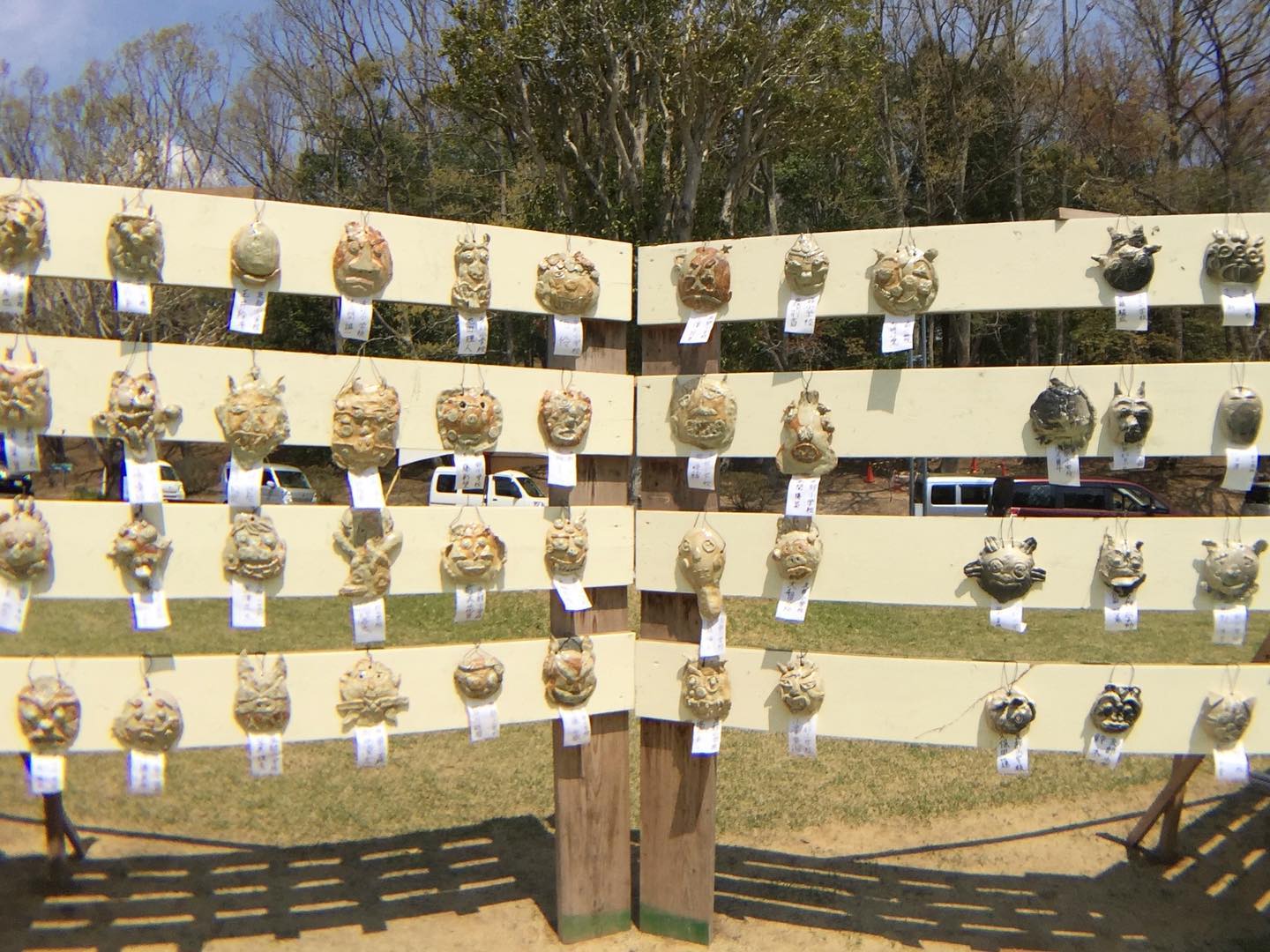 小学生土面フェスティバル 制作指導 （土面委員会） | 笠間の陶炎祭